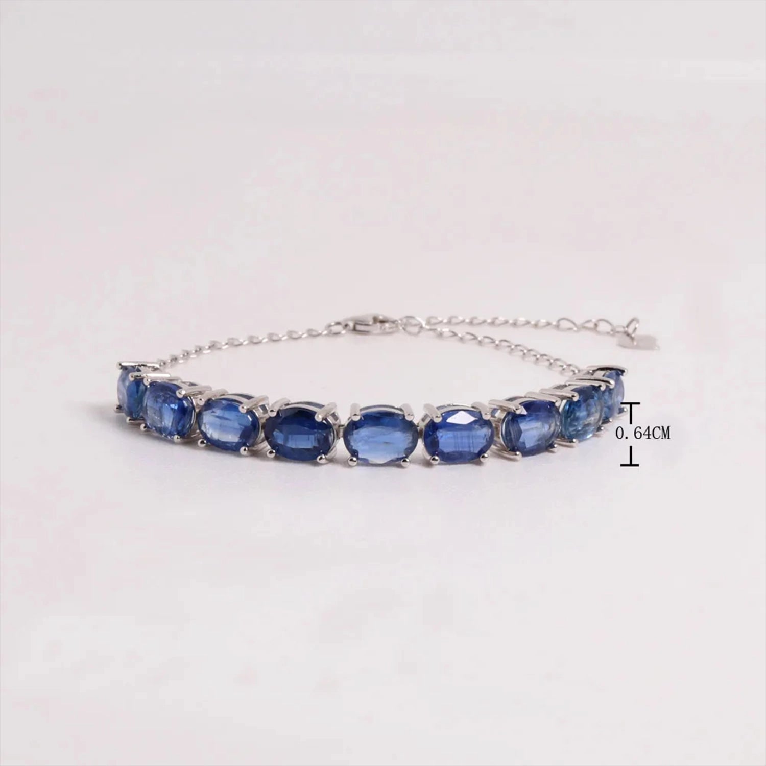 Kyanite Geometric Chain Bracelet
